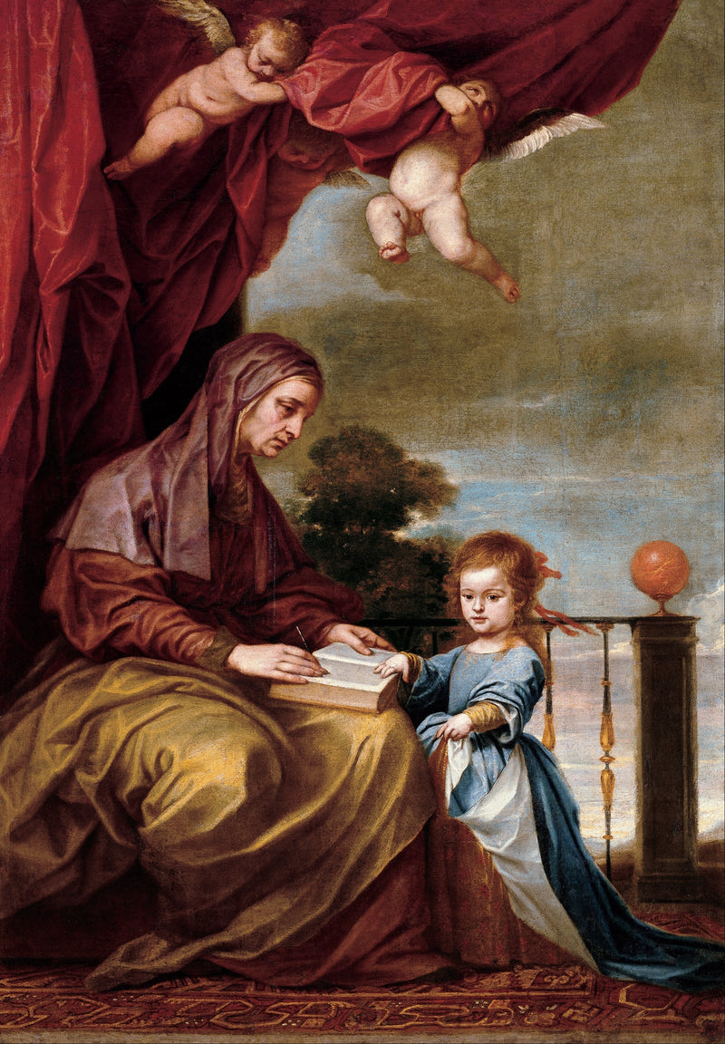La educación de la Virgen - Alonso Cano