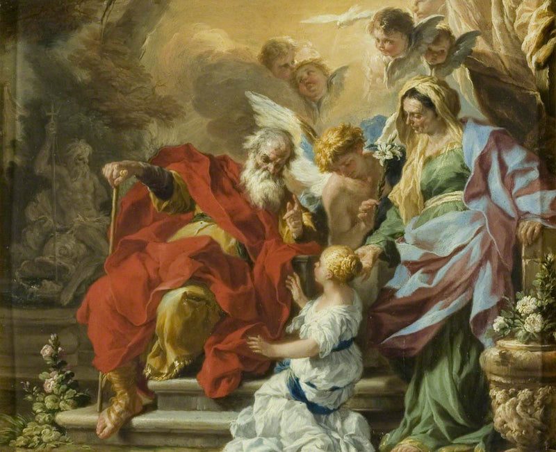 La educación de la Virgen - Francesco Solimena