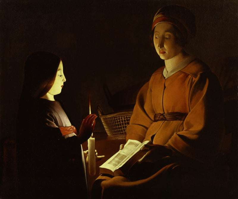 La educación de la Virgen - Georges de La Tour