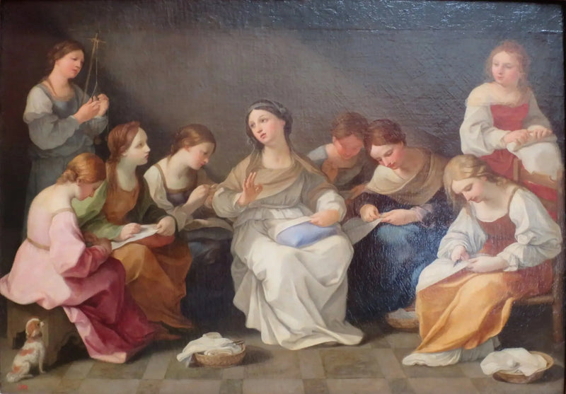 La educación de la Virgen - Guido Reni