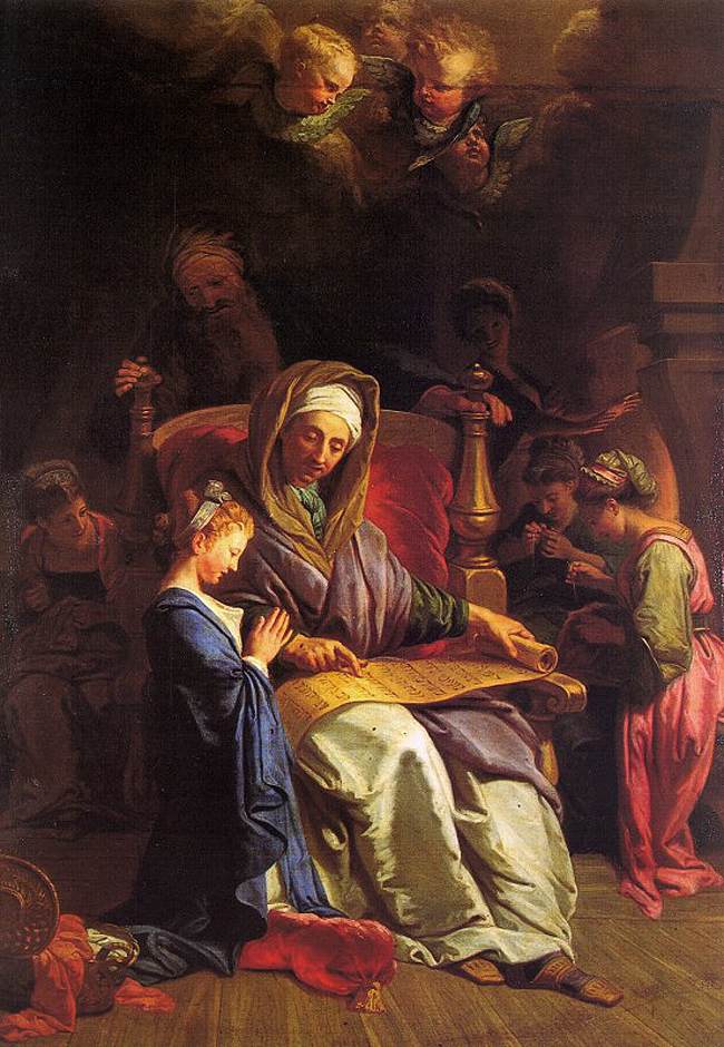 La educación de la Virgen - Jean-Baptiste Jouvenet