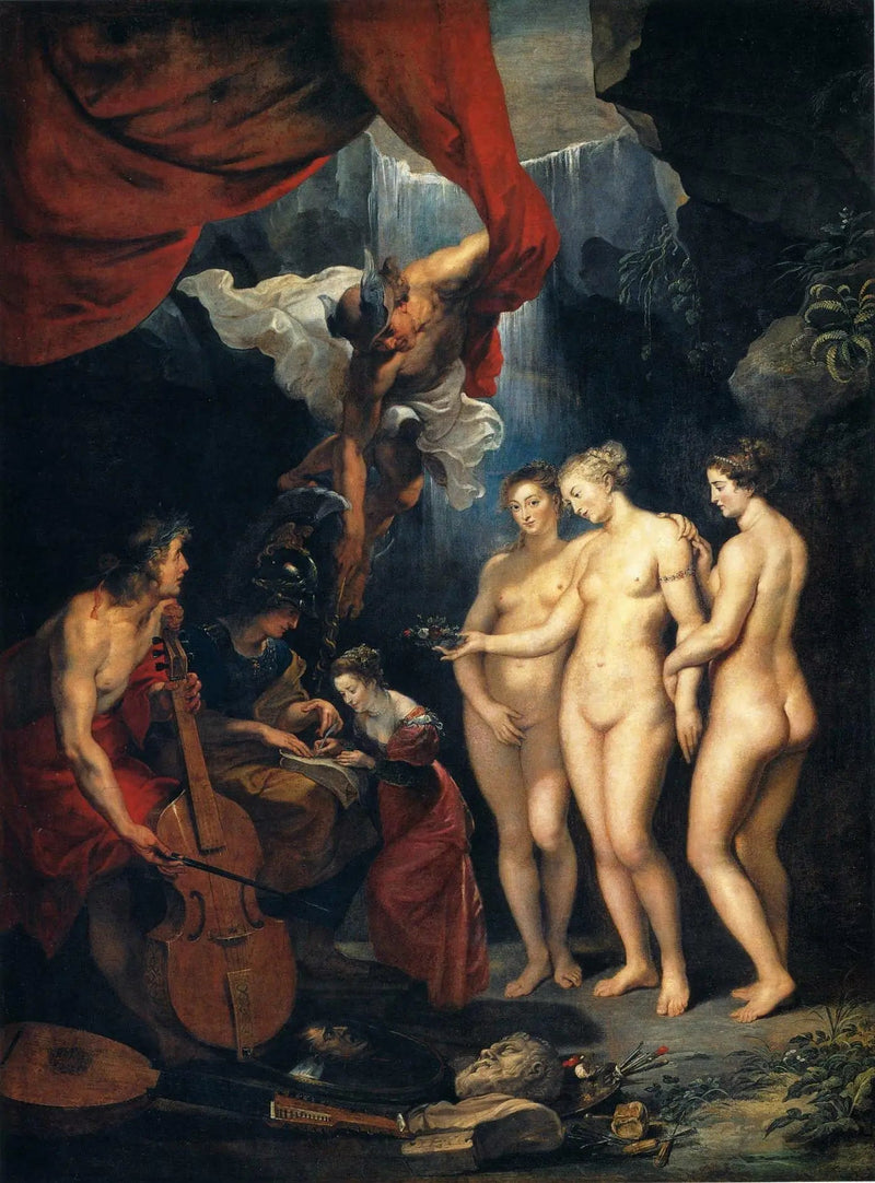 La educación de María de Médici - Peter Paul Rubens