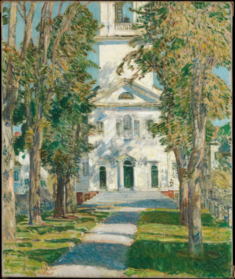 La iglesia de Gloucester - Childe Hassam