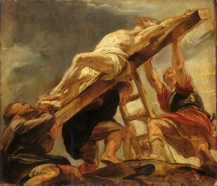 La elevación de la cruz - Peter Paul Rubens