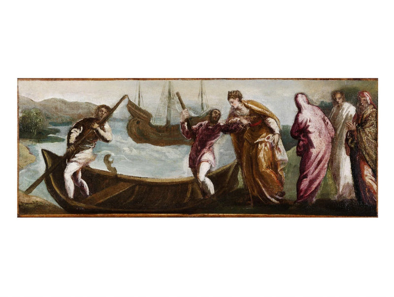 El embarque de Santa Elena hacia Tierra Santa - Jacopo Tintoretto