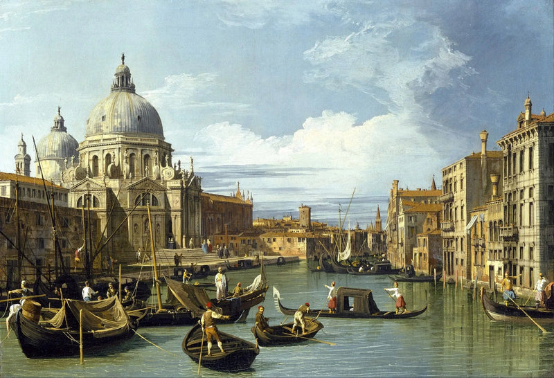 La embocadura del Gran Canal, Venecia - Canaletto