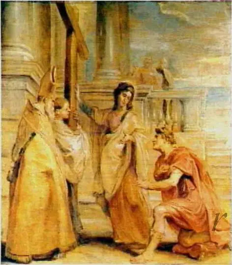 El emperador Constantino venera la Santa Cruz - Peter Paul Rubens