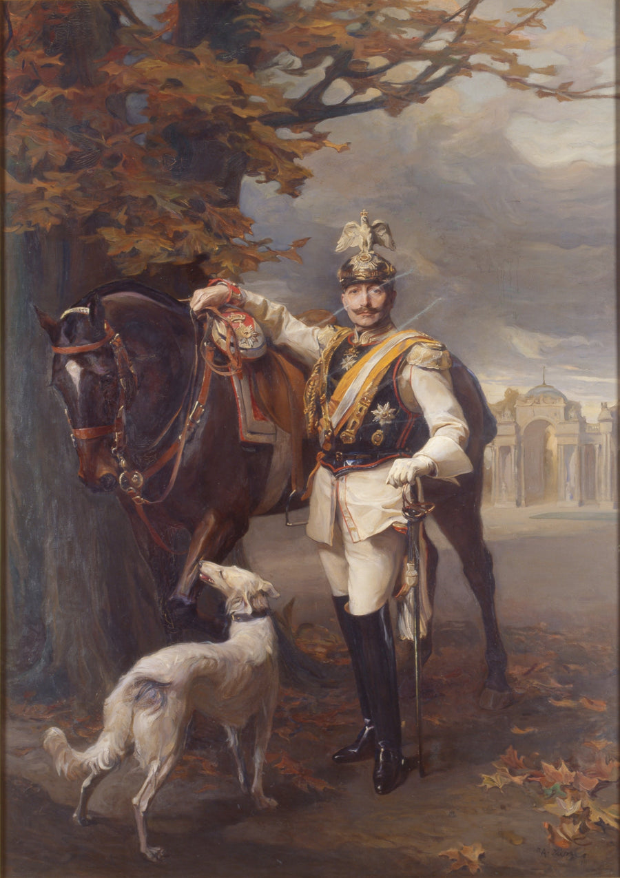El emperador Guillermo II, con comunistas al fondo - Felipe de Laoszlo