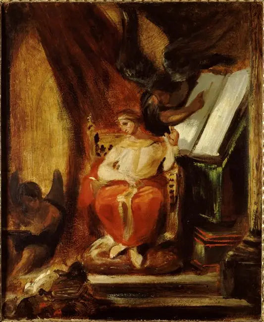 El Emperador Justiniano componiendo sus institutos - Eugène Delacroix