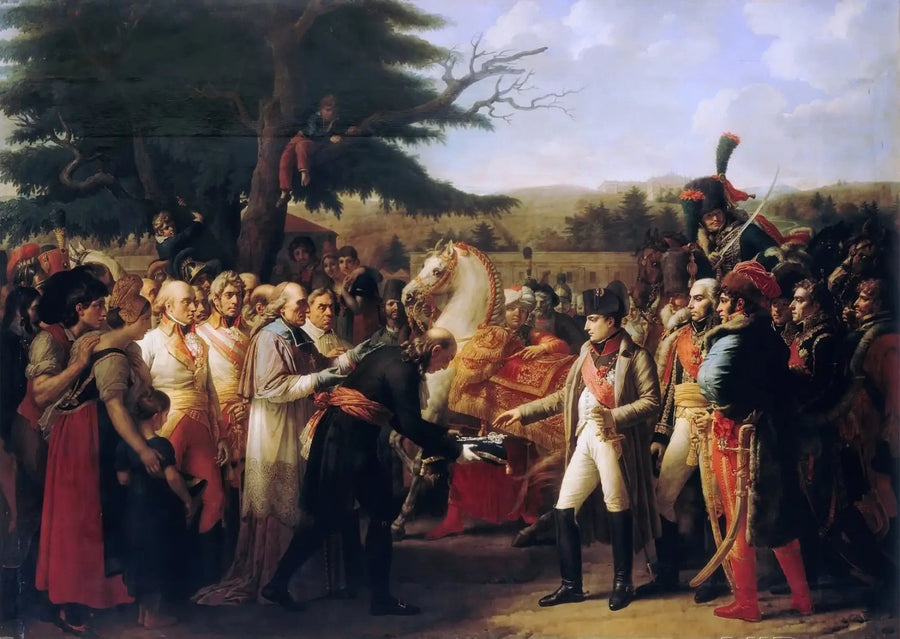 El emperador recibiendo las llaves de Viena - Anne-Louis Girodet