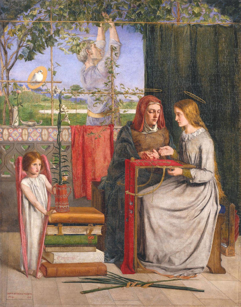 La infancia de la Virgen María - Dante Gabriel Rossetti