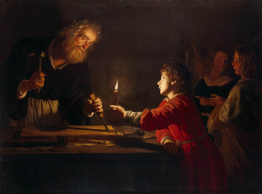 La infancia de Cristo - Gerrit van Honthorst
