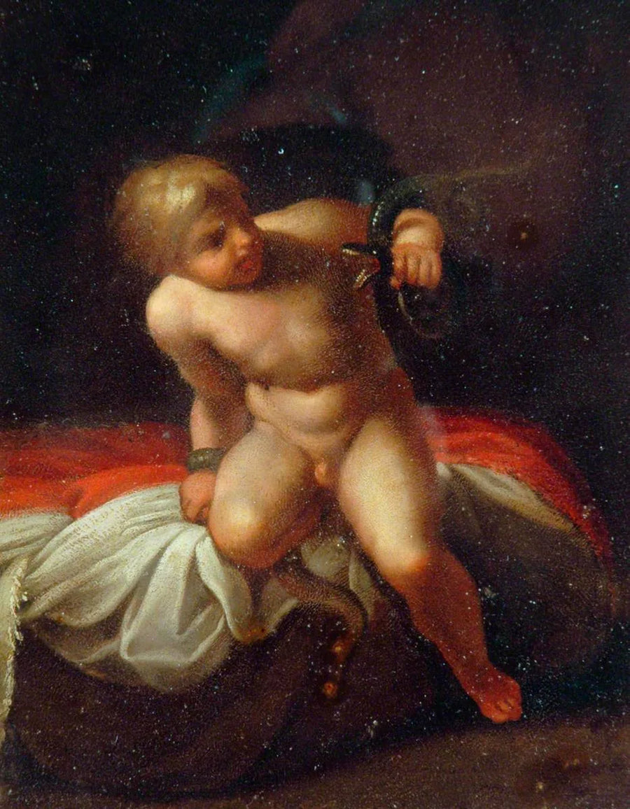 El niño Hércules - Annibale Carracci