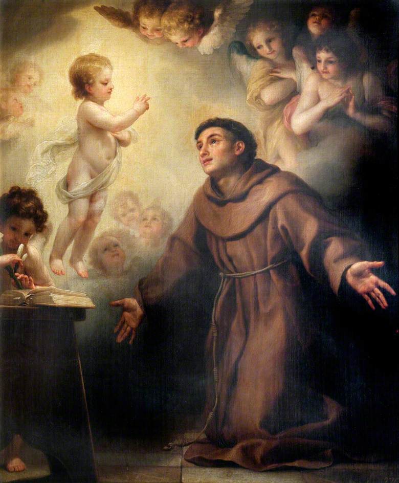 El Niño Jesús apareciendo a san Antonio de Padua - Anton Raphael Mengs