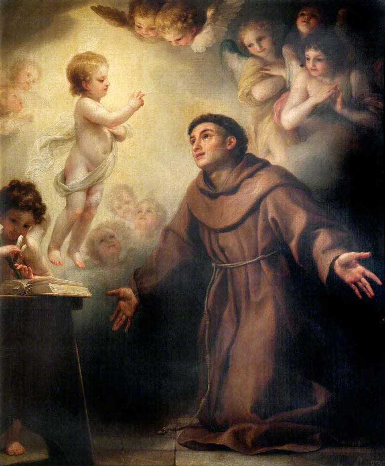 El Niño Jesús apareciendo a san Antonio de Padua - Anton Raphael Mengs