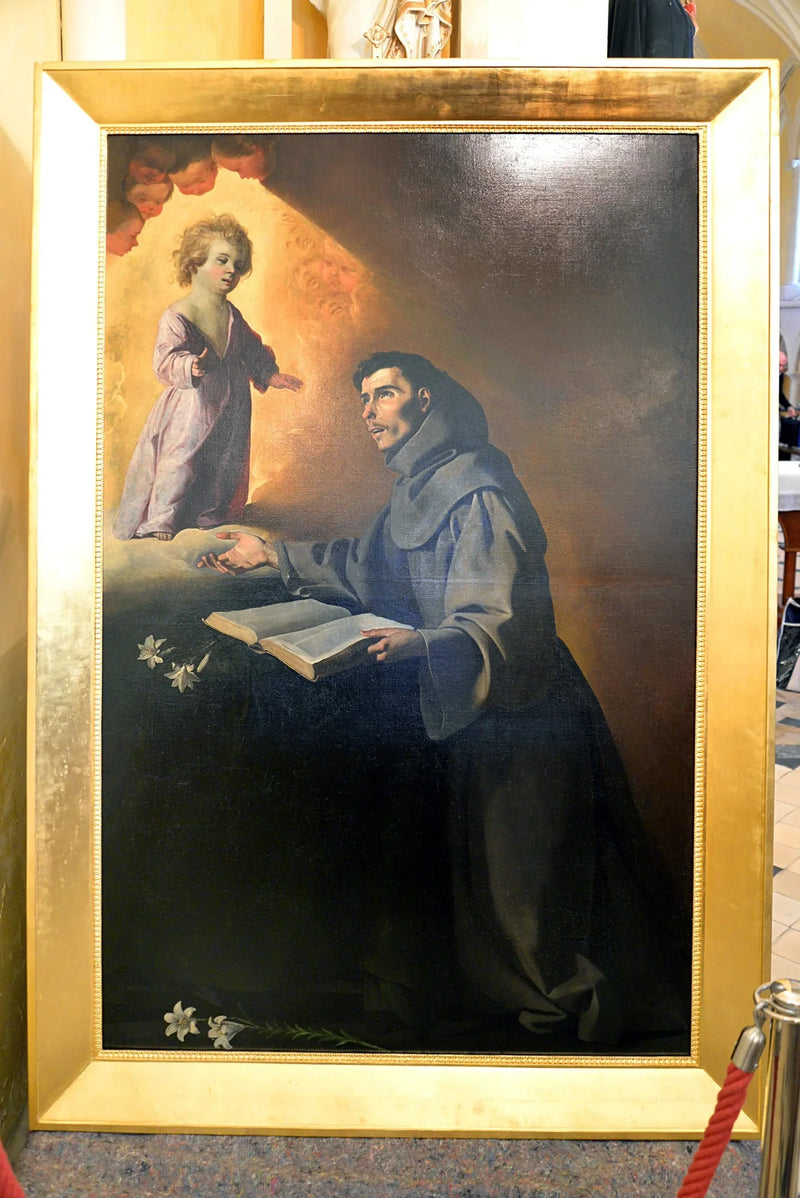 La infancia de Jesús apareciendo a San Antonio de Padua - Francisco de Zurbarán