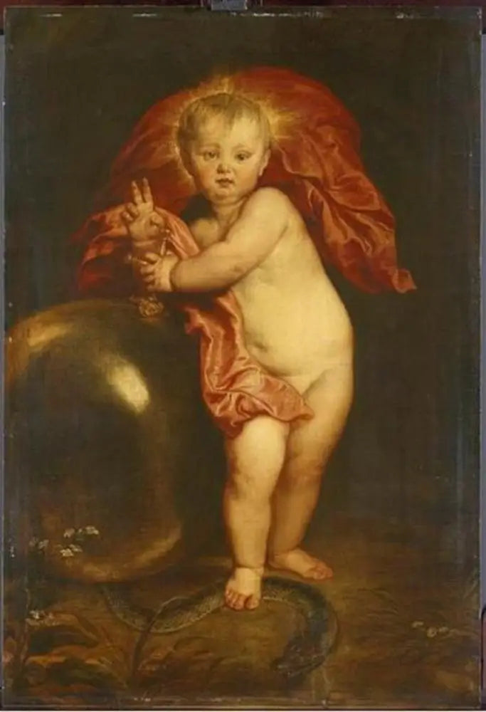 El Niño Jesús como Redentor - Antoine van Dyck