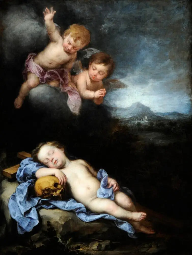 El Niño Jesús durmiendo en la Cruz - Bartolomé Esteban Murillo