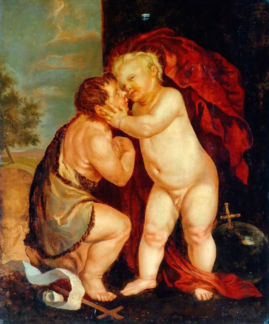 El Niño Jesús y San Juan Bautista - Antoine van Dyck