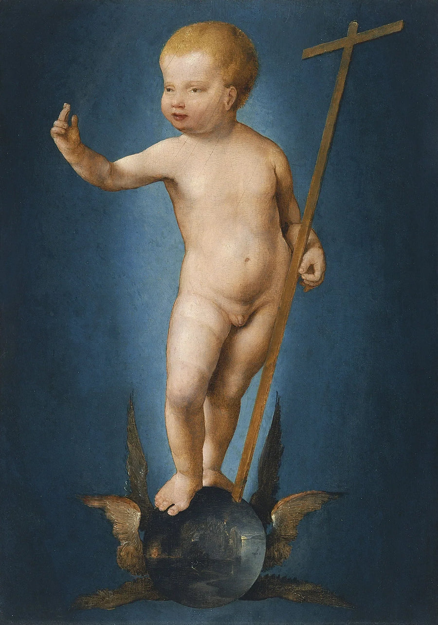 El Niño Jesús sobre el globo terráqueo - Joos van Cleve