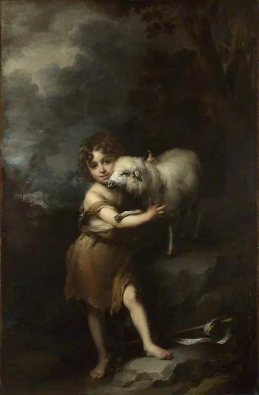 El niño San Juan con el cordero - Bartolomé Esteban Murillo