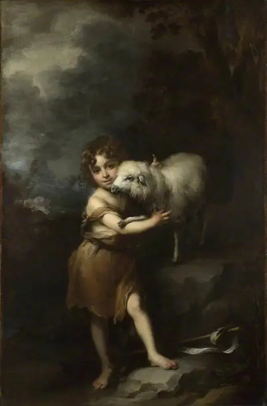 El niño San Juan con el cordero - Bartolomé Esteban Murillo