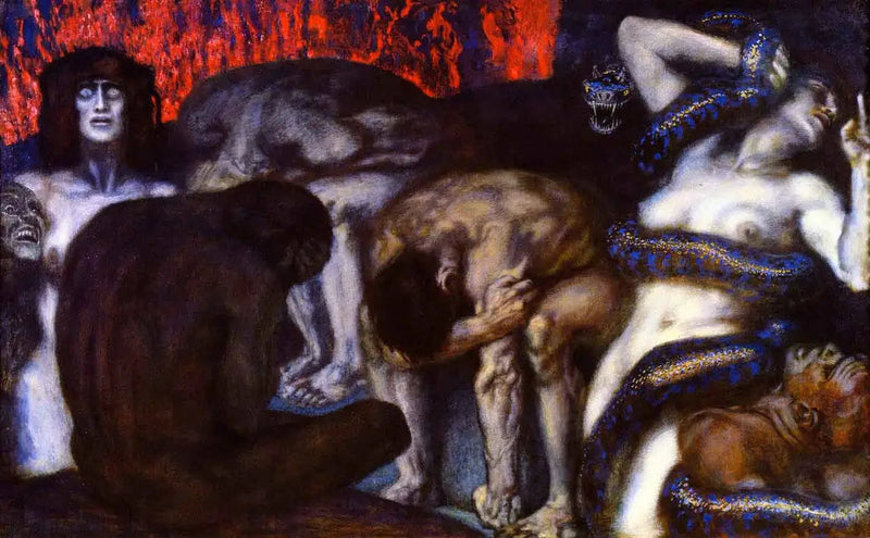 El Infierno - Franz Von Stuck