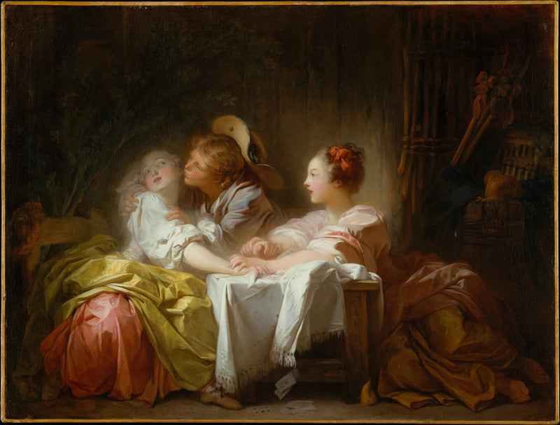 La apuesta perdida o el beso ganado - Jean-Honoré Fragonard