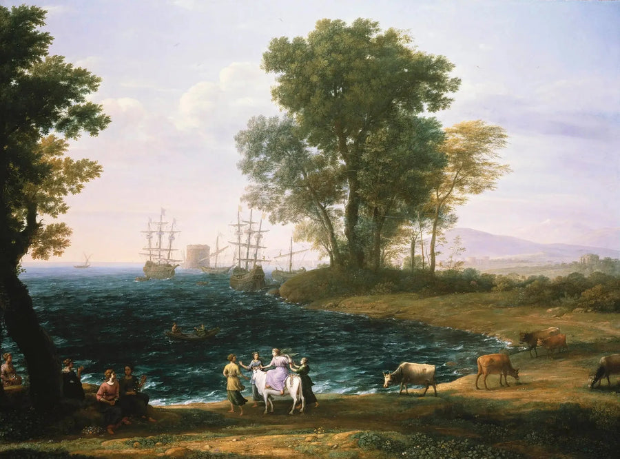 La retirada de Europa - Claude Lorrain