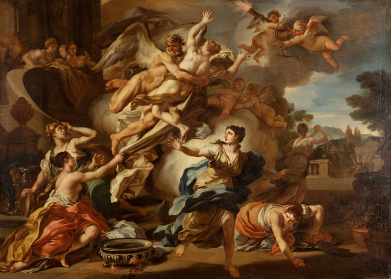 La retirada de Orithyia - Francesco Solimena