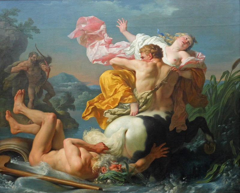 El secuestro de Déjanira por el centauro Neso - Louis Jean François Lagrenée