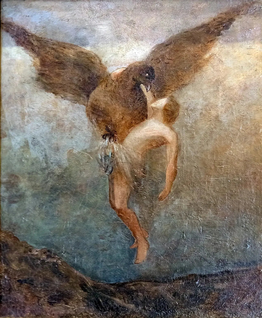El secuestro de Ganimedes - Odilon Redon