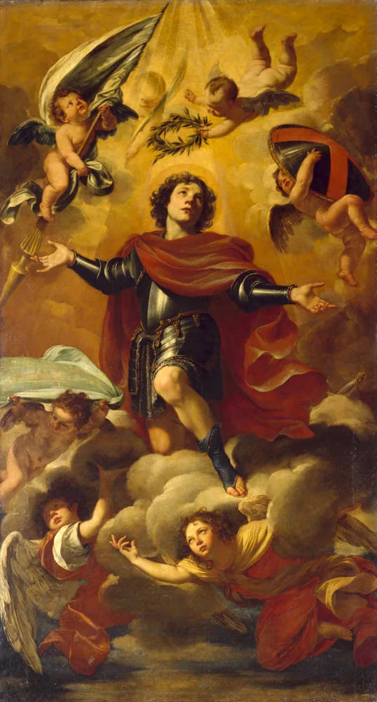 La retirada de San Teodoro - Simon Vouet