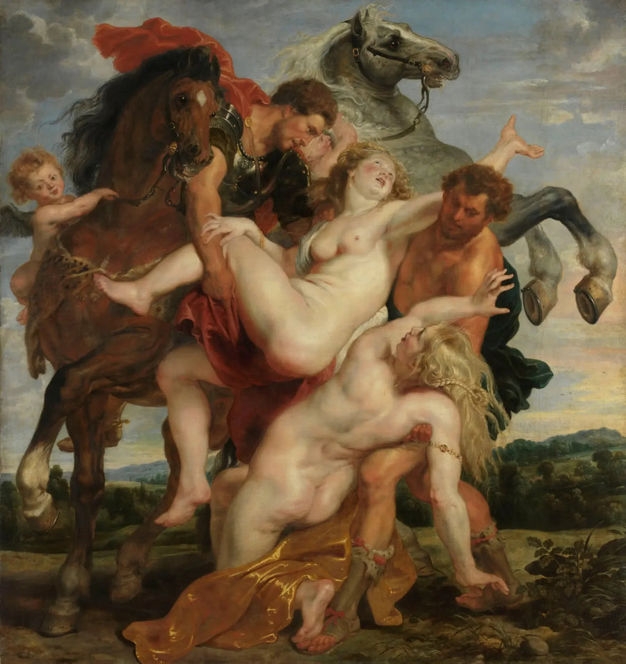 El secuestro de las hijas de Leucipo - Peter Paul Rubens