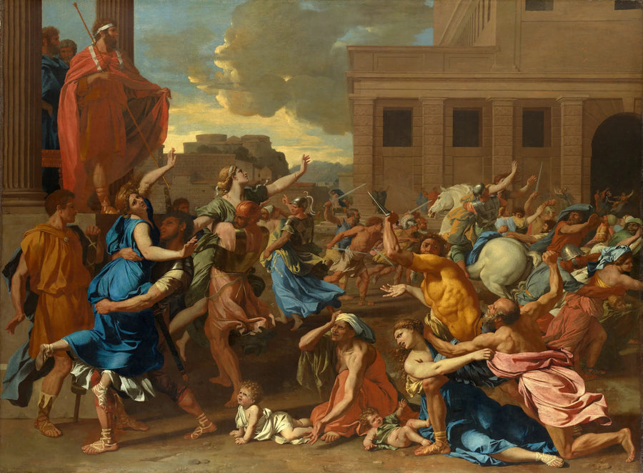 El rapto de las Sabinas - Nicolas Poussin