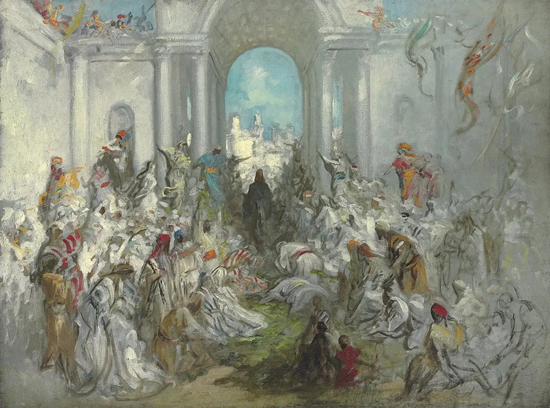 La entrada de Cristo en Jerusalén - Gustave Doré