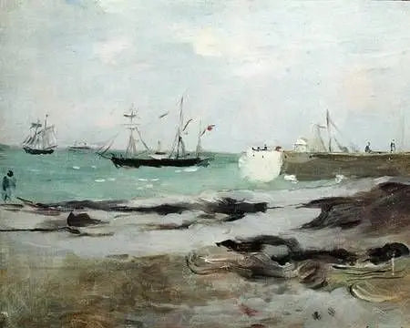 La entrada del puerto - Berthe Morisot