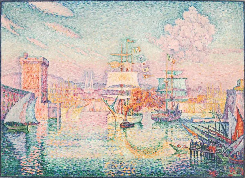 La Entrada del puerto de Marsella - Paul Signac
