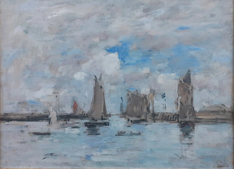 La Entrada del puerto de Trouville - Eugène Boudin
