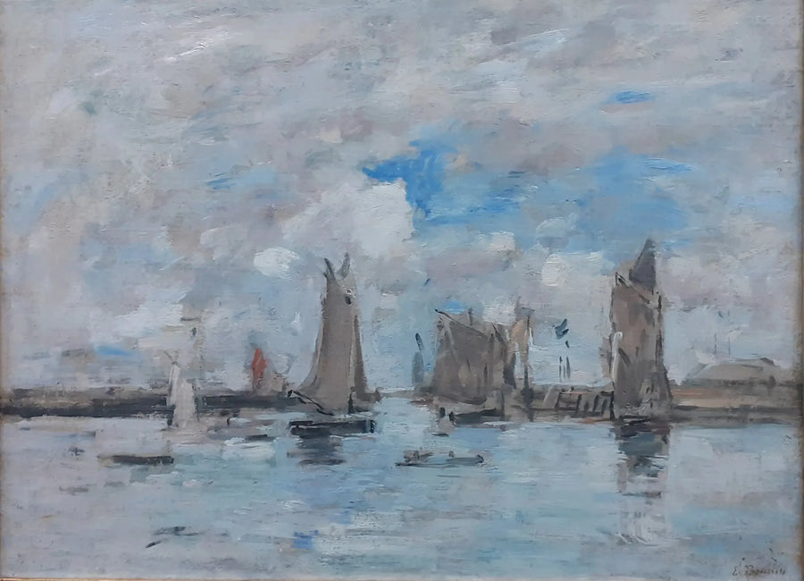 La Entrada del puerto de Trouville - Eugène Boudin