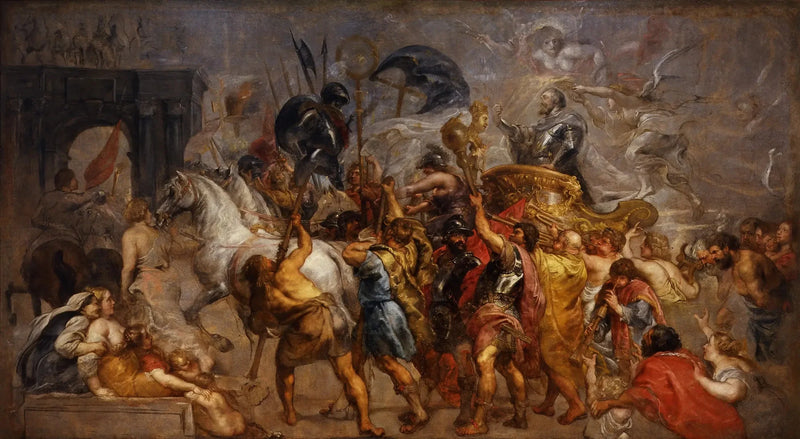La entrada triunfal de Enrique IV en París - Peter Paul Rubens