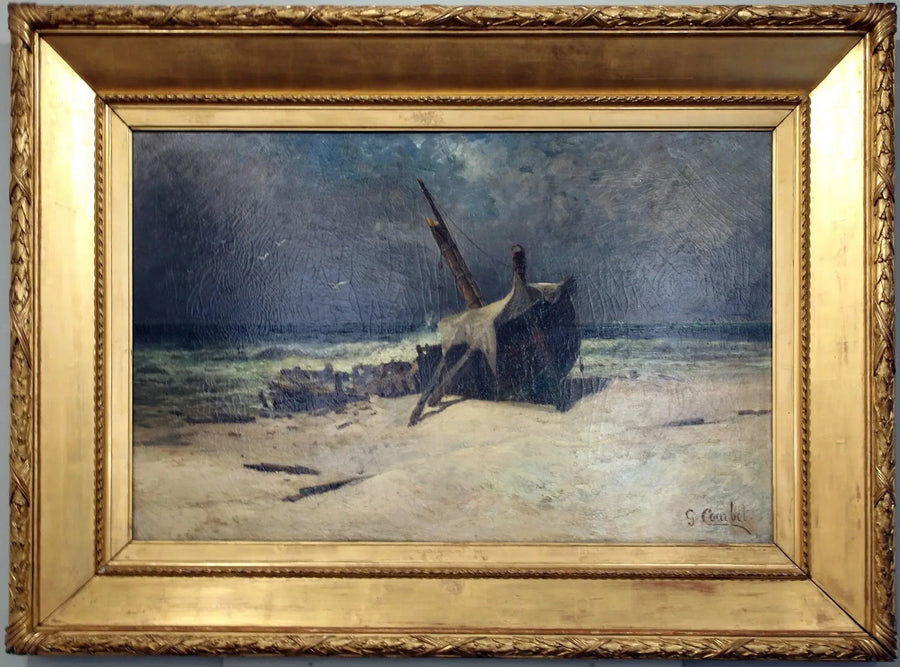 La embarcación hundida - Gustave Courbet