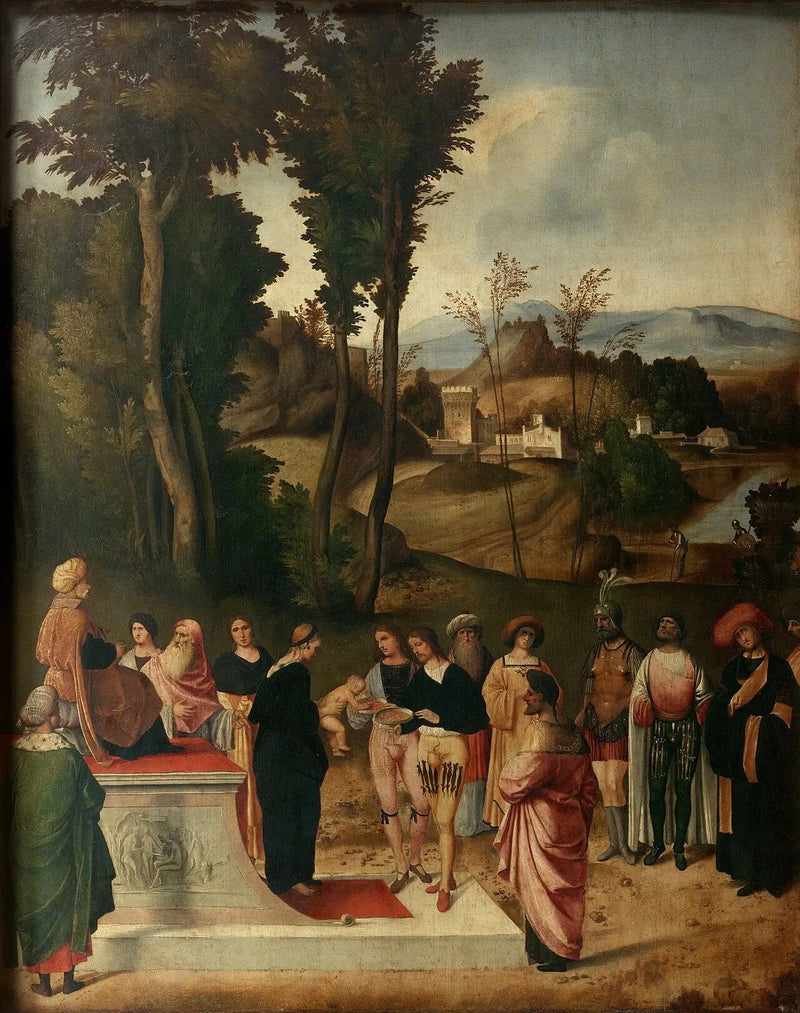 La Prueba de fuego de Moisés - Giorgione