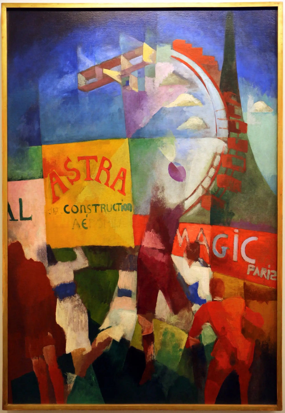 L'Équipe de Cardiff - Robert Delaunay image 1 reproduction artisanale de tableau