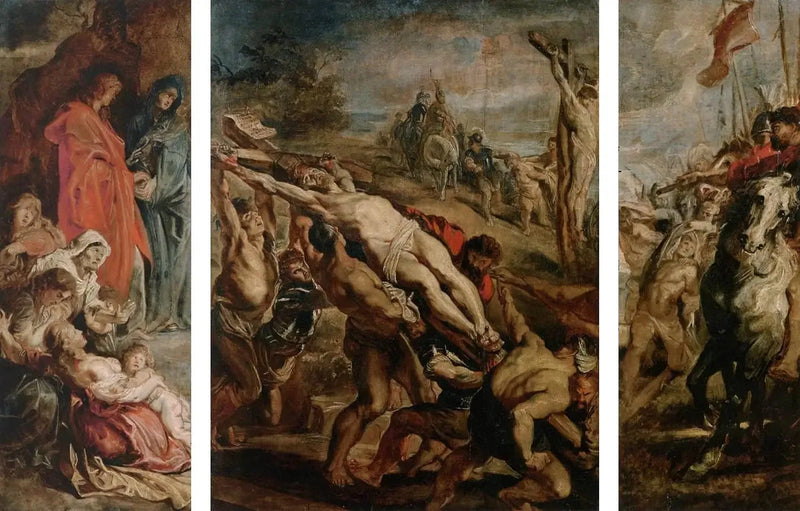 La Erección de la Cruz - Peter Paul Rubens