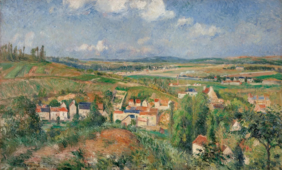 El ermitaje en verano, Pontoise - Camille Pissarro
