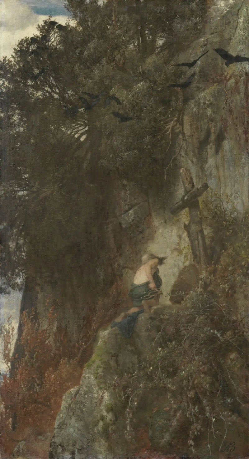 El ermitaño - Arnold Böcklin