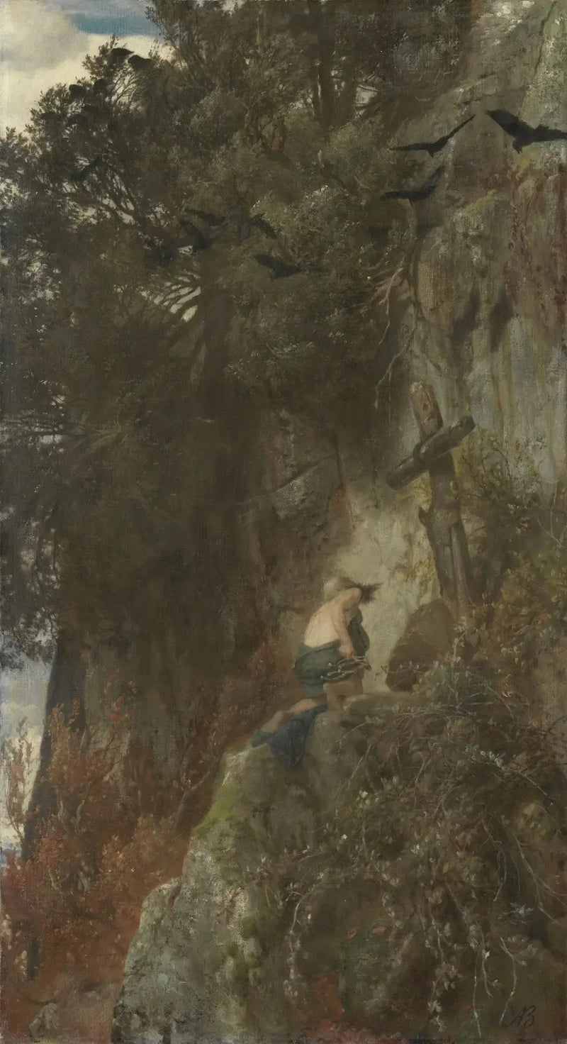 El ermitaño - Arnold Böcklin