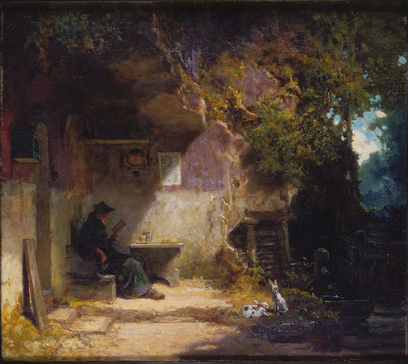 El Ermitaño ante su retiro - Carl Spitzweg