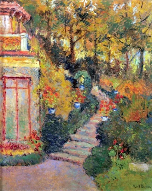 La escalera en Lescure - Robert Antoine Pinchon